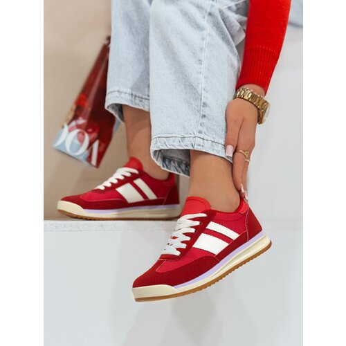 DStreet Sportowe sneakersy damskie RAVIOS czerwone Cene