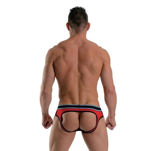 Mister B URBAN Soho Jock Brief Red Black XL Slike