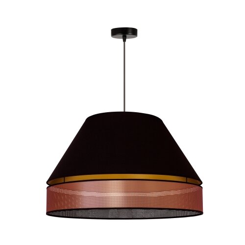  Duolla - Visilica na sajli COPPER SHINY 1xE27/15W/230V prečnik 60 cm crna/bakarna Slike