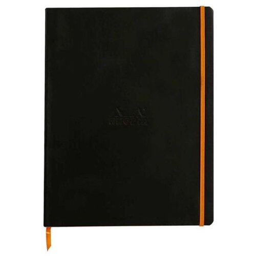  Notes A4+, Rhodia Rhodiarama, meke korice, s gumicom, diktando crte, crni Cijene