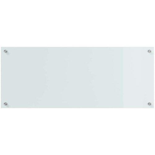 VidaXL Za&amp;scaron;čita za kuhinjo Bela 100 x 40 x 0.8 cm kaljeno steklo Slike
