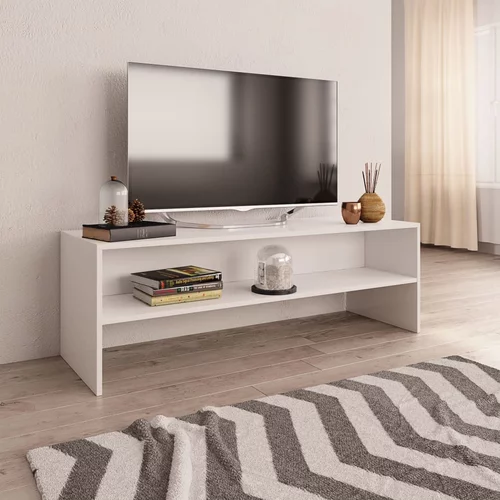 TV ormarić od iverice bijeli 120 x 40 x 40 cm