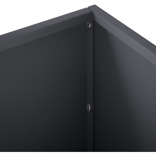  Vrtna saksija 2 kom. Antracit 40 x 20 x 20 cm Čelična vrata Slike