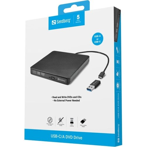 Sandberg USB-C DVD-RW SATA 136-62 Cene