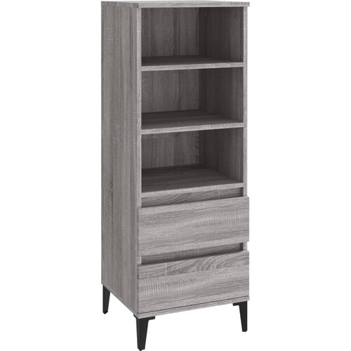Maison Chic Visoka omara - Komoda - Predalnik Siva sonoma 40x36x110 cm inženirski les, (21719404) Slike