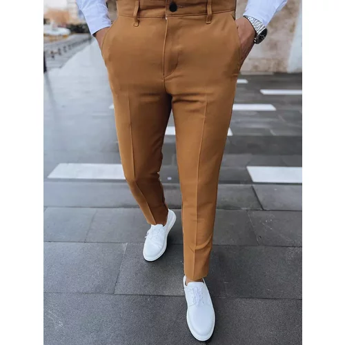 DStreet Monochrome camel chino trousers for men