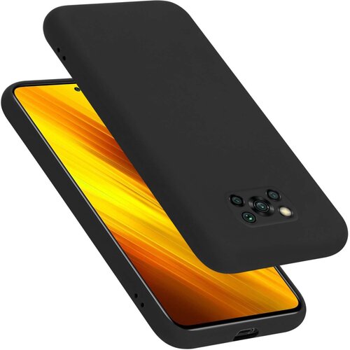 Cadorabo Ohi&scaron;je je združljivo z Xiaomi POCO X3 NFC in tekoča črna barva - Za&scaron;čitni ovitek iz prožnega silikona TPU, (20860579) Cene
