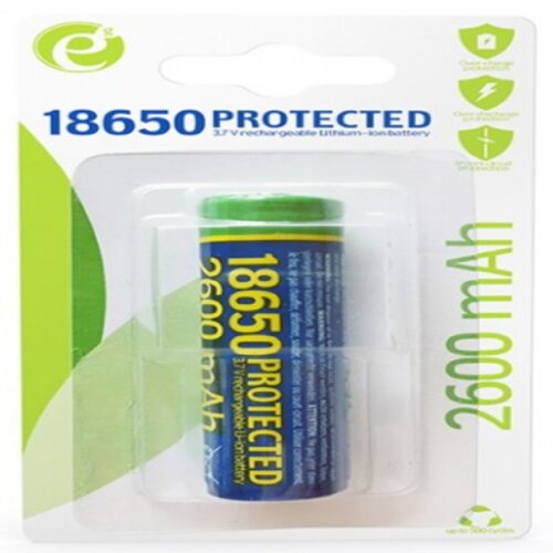 EG BA 18650 2600 ENERGENIE Lithium ion 18650 battery, protected, 2600 mAh Slike