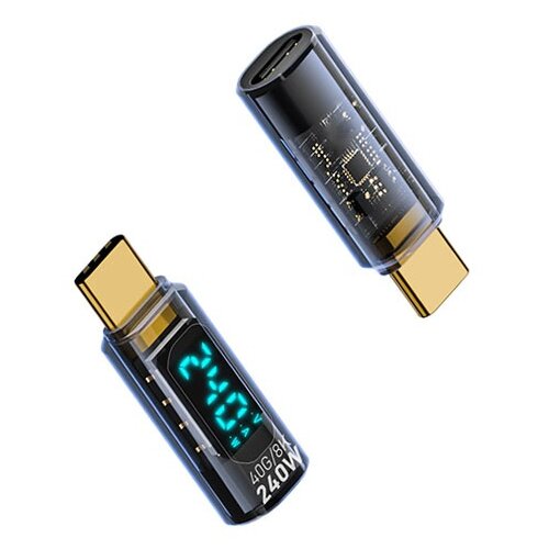 INF 240W TYPE-C ženski na TYPE-C moški adapter s prikazovalnikom - 2 kosa, (5000291460) Cene