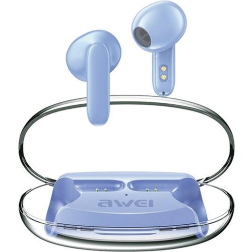 Awei BLUETOOTH 5.3 T85 ENC TWS SLUŠALKE ZA TELEFONE MODRE KOMPLET, (21968929) Cene