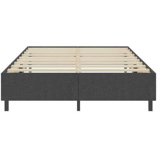 Box spring okvir za krevet od tkanine sivi 180 x 200 cm Slike