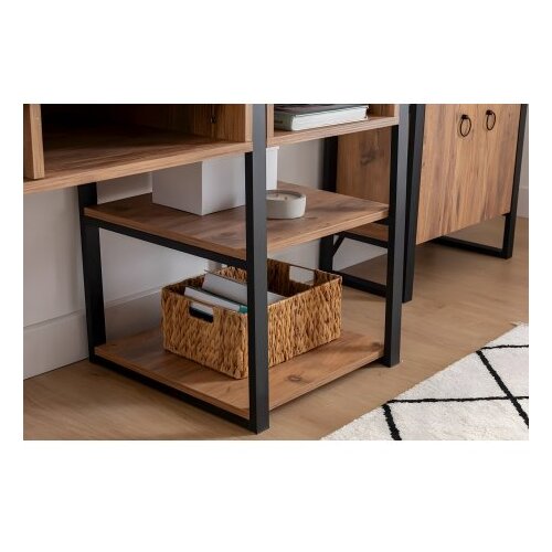 Hanah home emro walnutblack study desk Slike