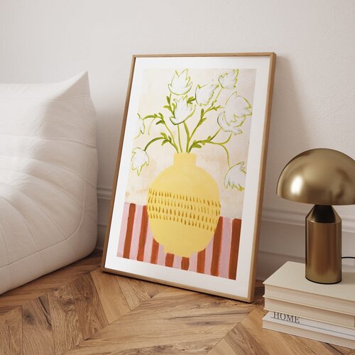 Malerifabrikken Slika 52x72 cm Yellow Vase &amp;ndash; Slike