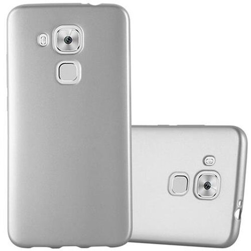 Cadorabo Case, združljiv s Huawei v kovinskem srebru - za&scaron;čitni pokrov iz fleksibilnega silikona TPU, (20583738) Cene