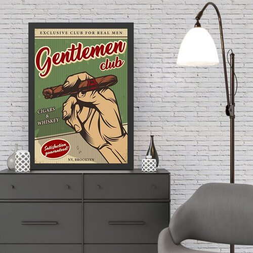 Wallity uramljena slika Gentlemen Club 2, 55x75 cm Cene
