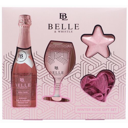 BELLE & WHISTLE BELLE set Šampanjac pink za negu i kupanje 4/1 SKBM 35448 Cene
