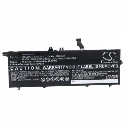 VHBW Baterija za Lenovo ThinkPad T490S / T495S, 4850 mAh Slike