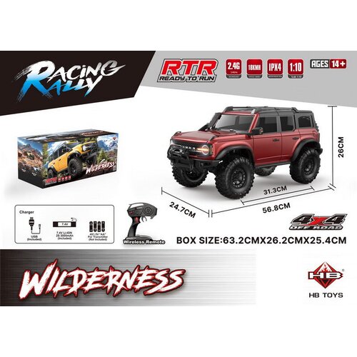  Auto na daljinsko upravljanje WILDERNESS R/C 1:10 - crveni Cene