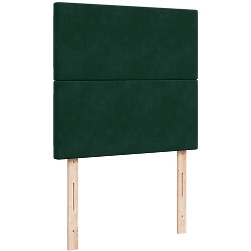 Box spring krevet s madracem tamnozeleni 90x190 cm bar&amp;scaron;unasti Slike