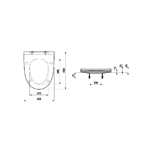 Laufen H8911510000001 Pro Nordic WC deska s počasnim zapiranjem &amp;quot;Soft Close&amp;quot; Slike
