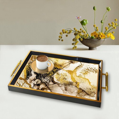 Aberto Design Poslužavnik TPA9868 50 x 29 x 3.5 cm, &amp;Scaron;areni Slike