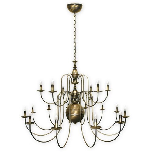 Brilagi Luster na lancu OPERA MAX 18xE14/60W/230V mesing Slike