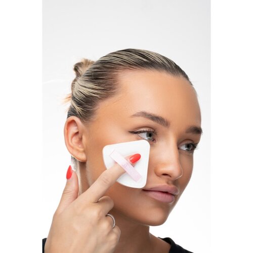 Brushworks Triangular Powder Puff Duo pjenasti aplikator za puder Slike