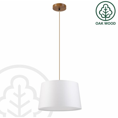  Visilica na sajli AIDA 1xE27/60W/230V &amp;Oslash; 35 cm hrast/braon/bela Slike