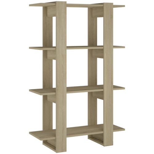 Maison Chic Knjižna omara - Knjižni regal sonoma hrast 80x30x123,5 cm, (21723235) Slike
