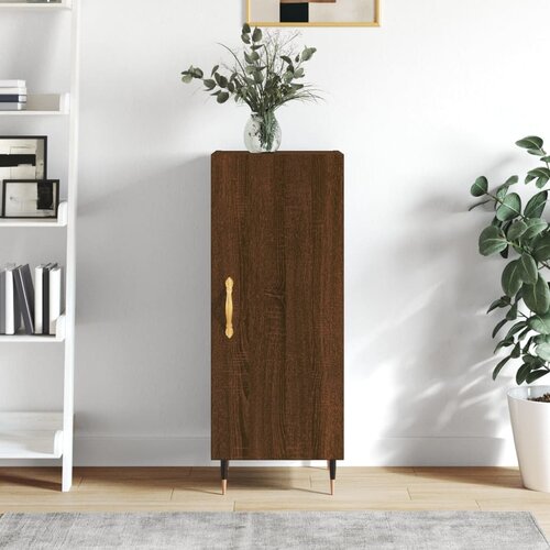 vidaXL Komoda boja smeđeg hrasta 34 5 x 34 x 90 cm konstruirano drvo Cijene