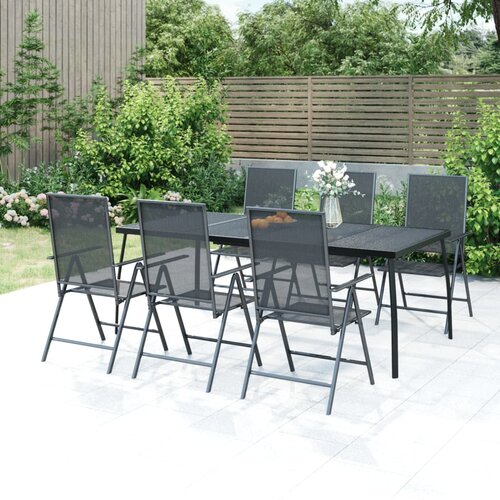 vidaXL Vrtni stol antracit 200 x 100 x 72 cm od čelične mreže Cijene