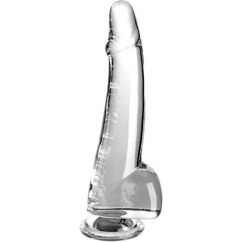 Pipedream King Cock Clear Cock with Balls 10" Transparent
