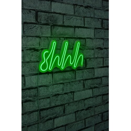 Wallity Dekorativna LED rasveta Shhh, 34x17x2cm, Zelena Cene