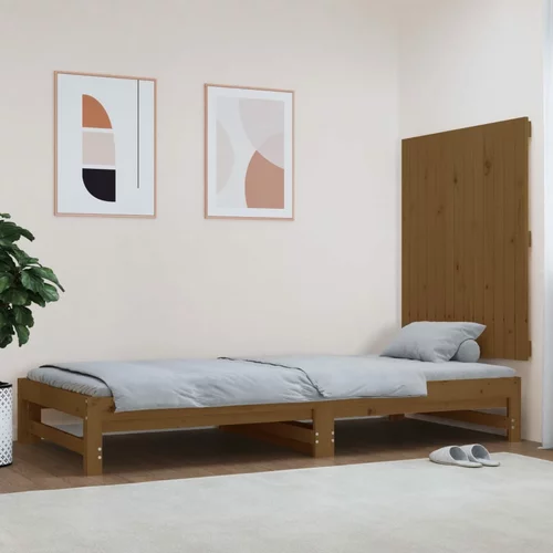  Uzglavlje za krevet boja meda 82,5 x 3 x 90 cm masivna borovina