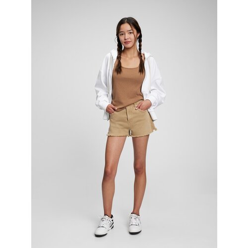 GAP Teen Shorts High Rise Khaki Washwell - Girls Slike