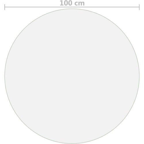vidaXL Zaščita za mizo prozorna Ø 100 cm 2 mm PVC Cene