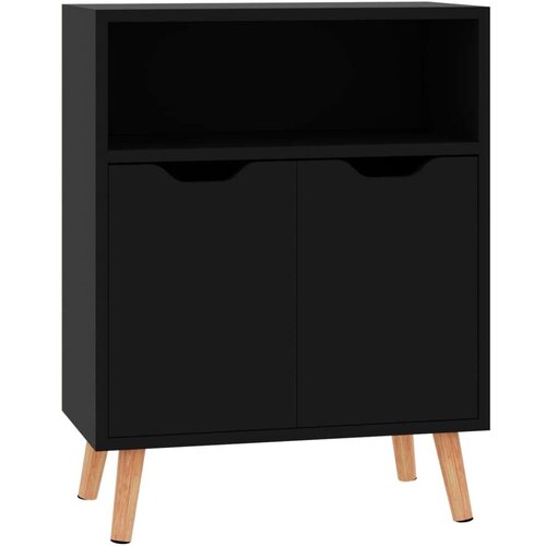 VidaXL Komoda visoki sjaj crna 60 x 30 x 72 cm od iverice Slike