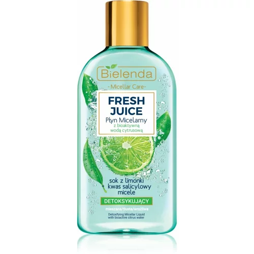 Bielenda Fresh Juice Lime micelarna voda za mešano in občutljivo kožo 500 ml