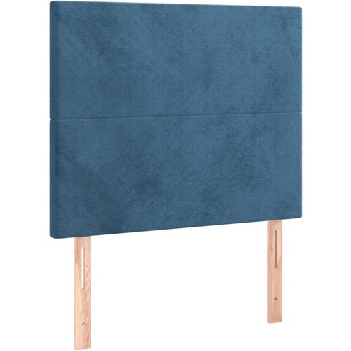  Uzglavlje tamnoplavo 80x5x118/128 cm bar&amp;scaron;unasto Slike