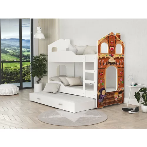AJK Meble krevet na kat dominik domek n 1608 - 80x160 cm (5 boja)