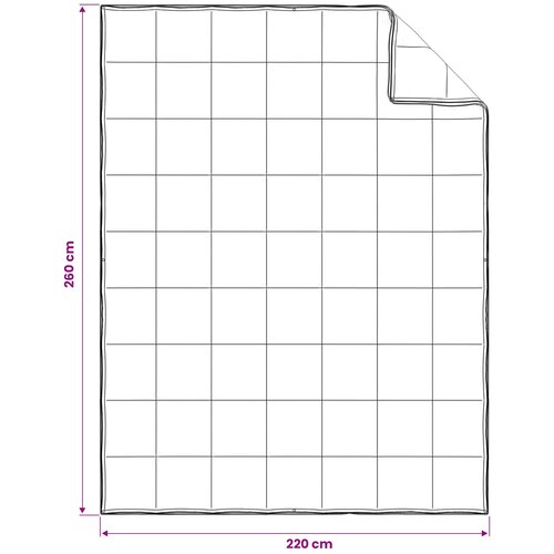  Set deka 3 kom. 260 x 220 cm Sve sezone Bambus Bijela Slike