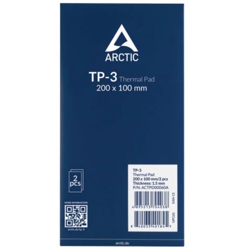 Arctic THERMAL PAD TP-3, 200 x 100mm x 1.5mm 2komada, ACTPD00060A Slike