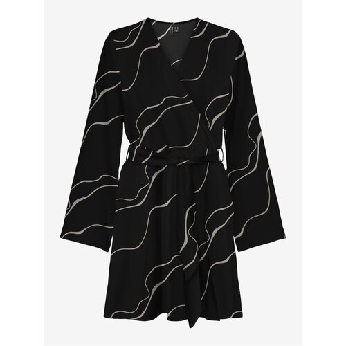 Vero_Moda Women's black patterned dress Merle - Women's Cene