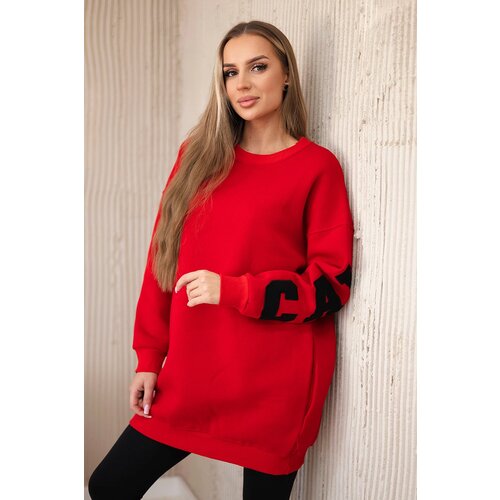 Kesi Insulated sweatshirt with red California inscription Cene