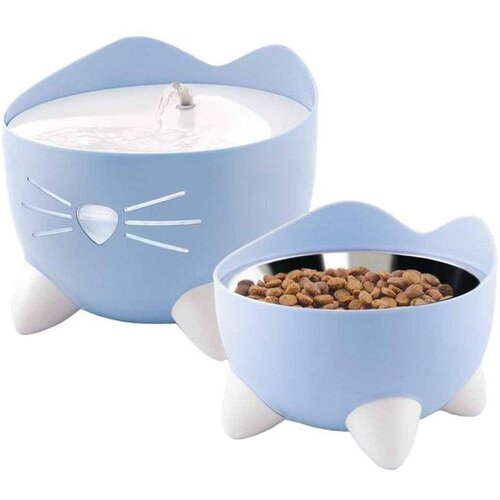 Catit Hagen Pixi Combo Pack fontana za mačke plava + filteri + posuda za hranu Cene