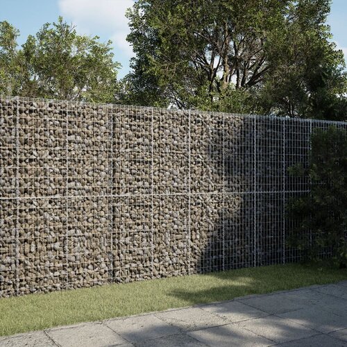 VidaXL Gabionska ko&amp;scaron;ara s poklopcem 300x50x200 cm pocinčano željezo Slike