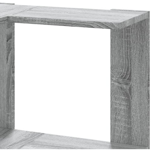  Kutni regal z knjige 3 razine artisian hrast 50x50x102cm drveni Slike