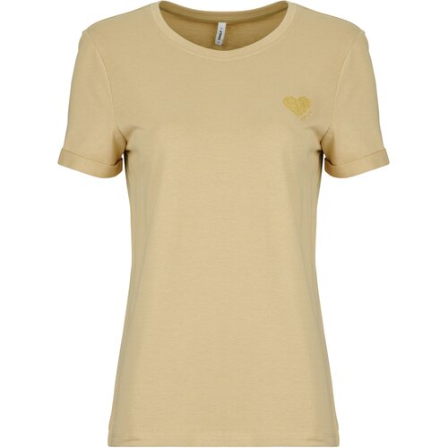 Only Majice s kratkimi rokavi ONLKITA S/S TOP Kostanjeva Cene