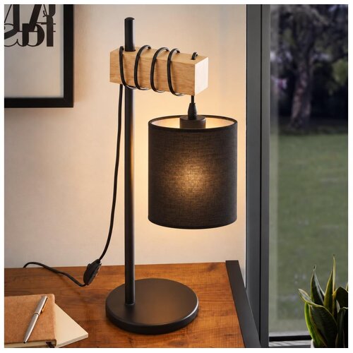 Brilagi Stona lampa NUBILA 1xE27/40W/230V braon/crna Cene