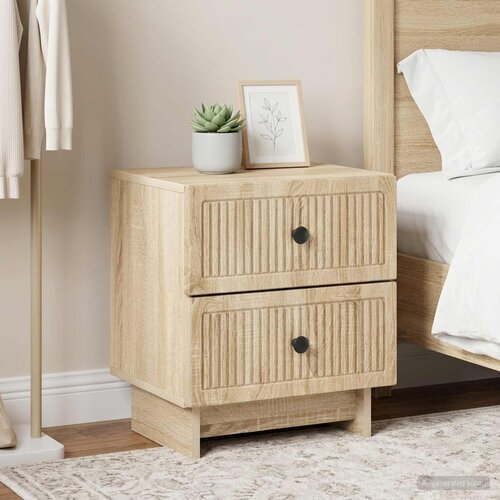  Noćni ormar s ladicama 2 pcs Hrast sonoma 43 x 34,5 x 47,5 cm Cene